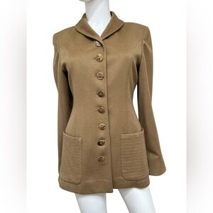 Vintage Valentino Boutique Tailored Camel/Tan Women's Blazer/Jacket size 0-2.